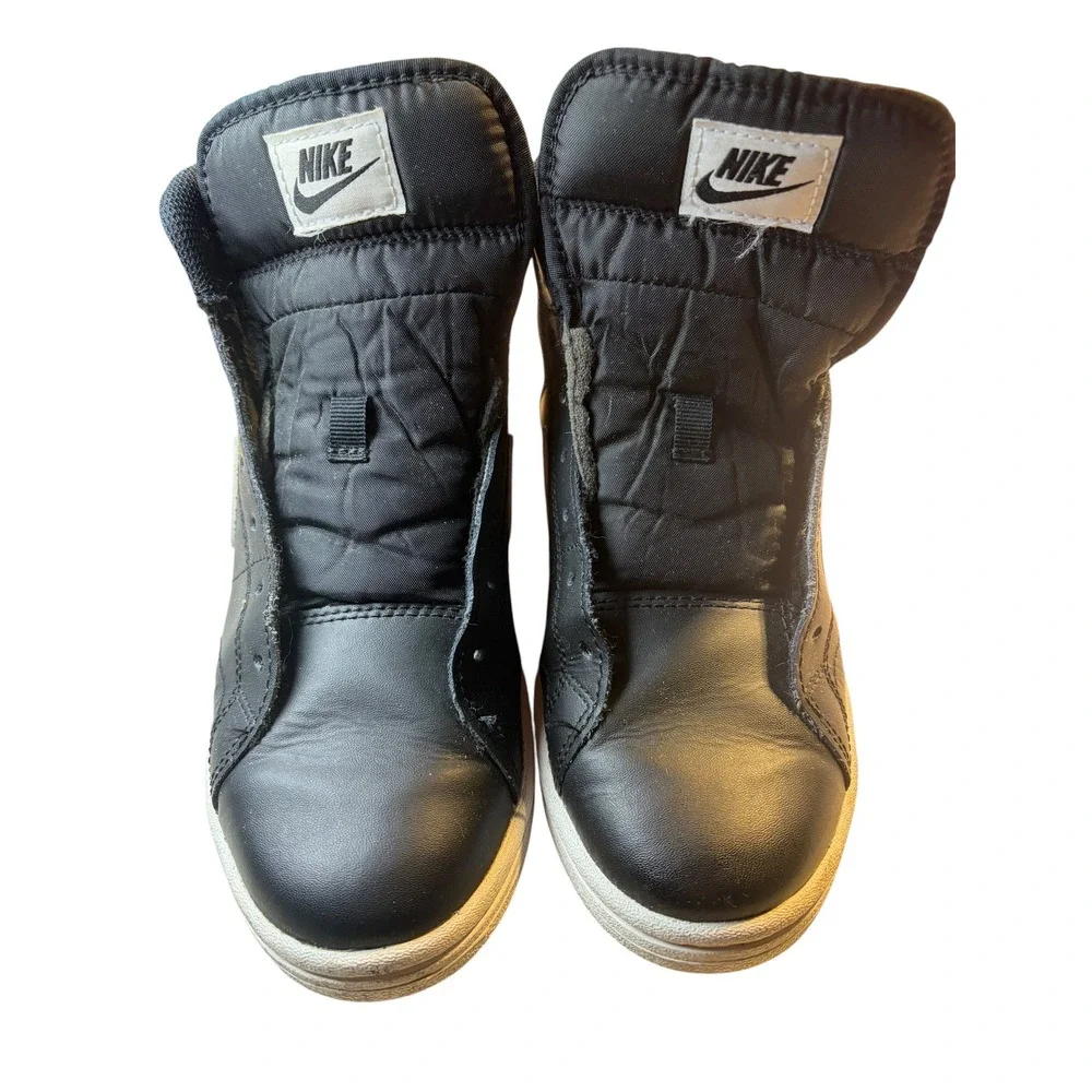 Nike Court Royale 2 Mid Womens 7.5 Black White‎ High Top Sneakers CT1725-001